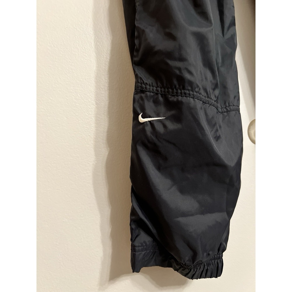 Vintage Nike Track Pants Men XL Black Windbreaker 90s Athletic Joggers Lined - Picture 9 of 9